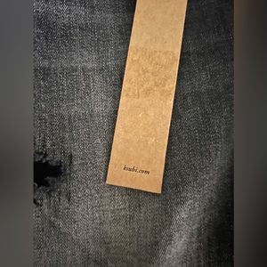 Ksubi Designer Jeans , Grey With Black Slits